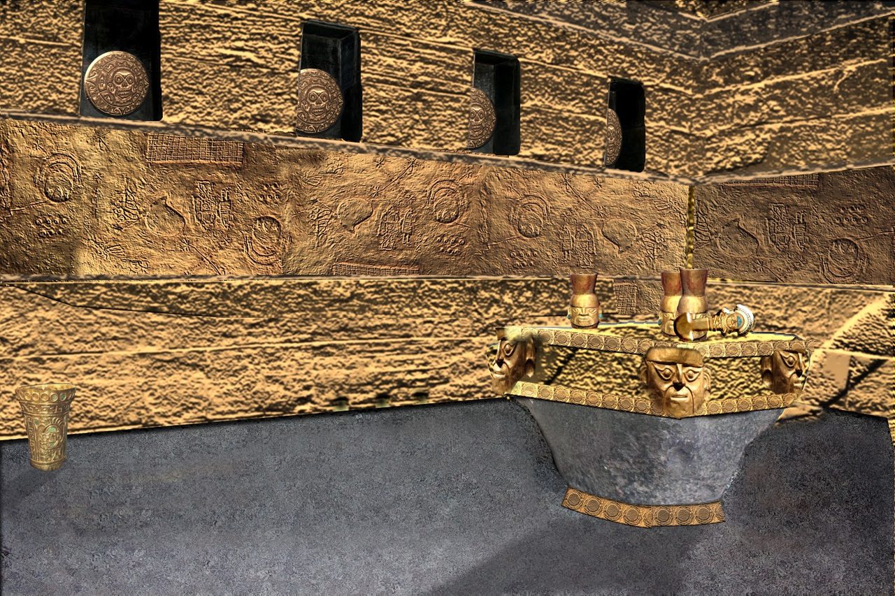 The Inca stonework of Qorikancha, the Temple of the Sun, in Cusco