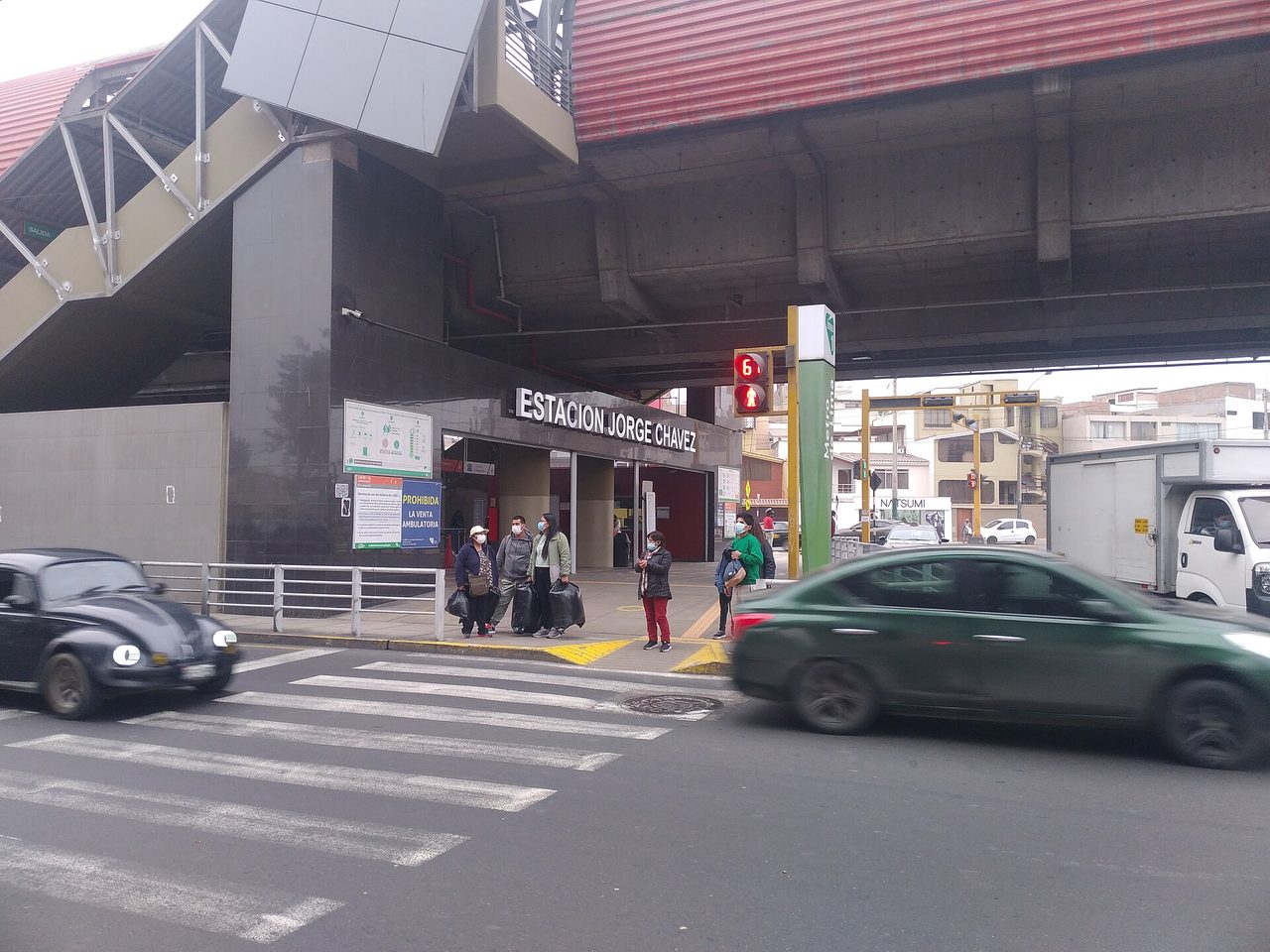 A Lima Metro Line 1 train, part of getting around the Peruvian capital