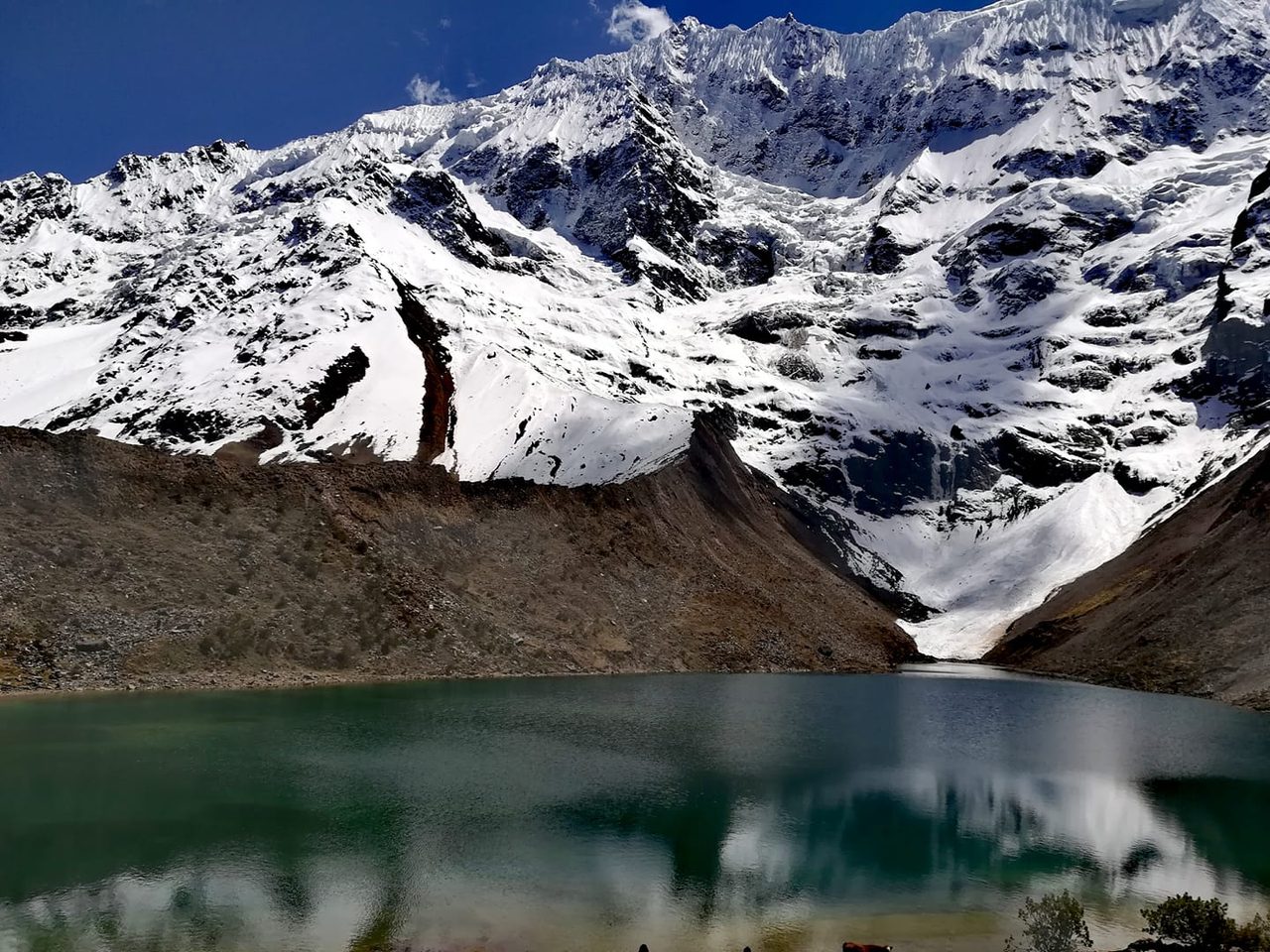 Humantay Lake on the Salkantay trek route