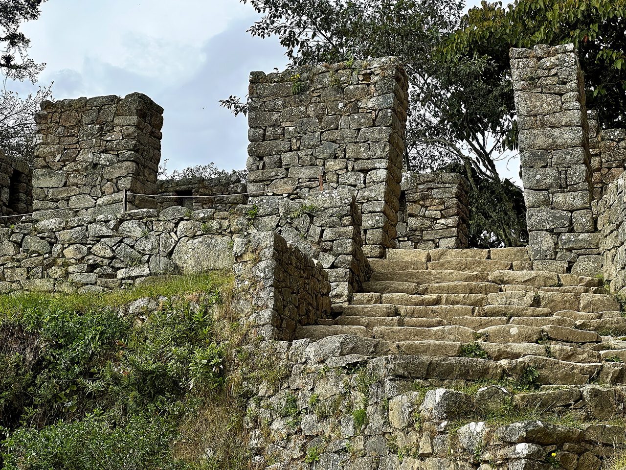 Machu Picchu seen from the Sun Gate, where the Inca Trail ends