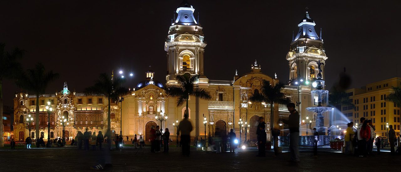 Lima's Plaza Mayor and cathedral in the UNESCO historic center