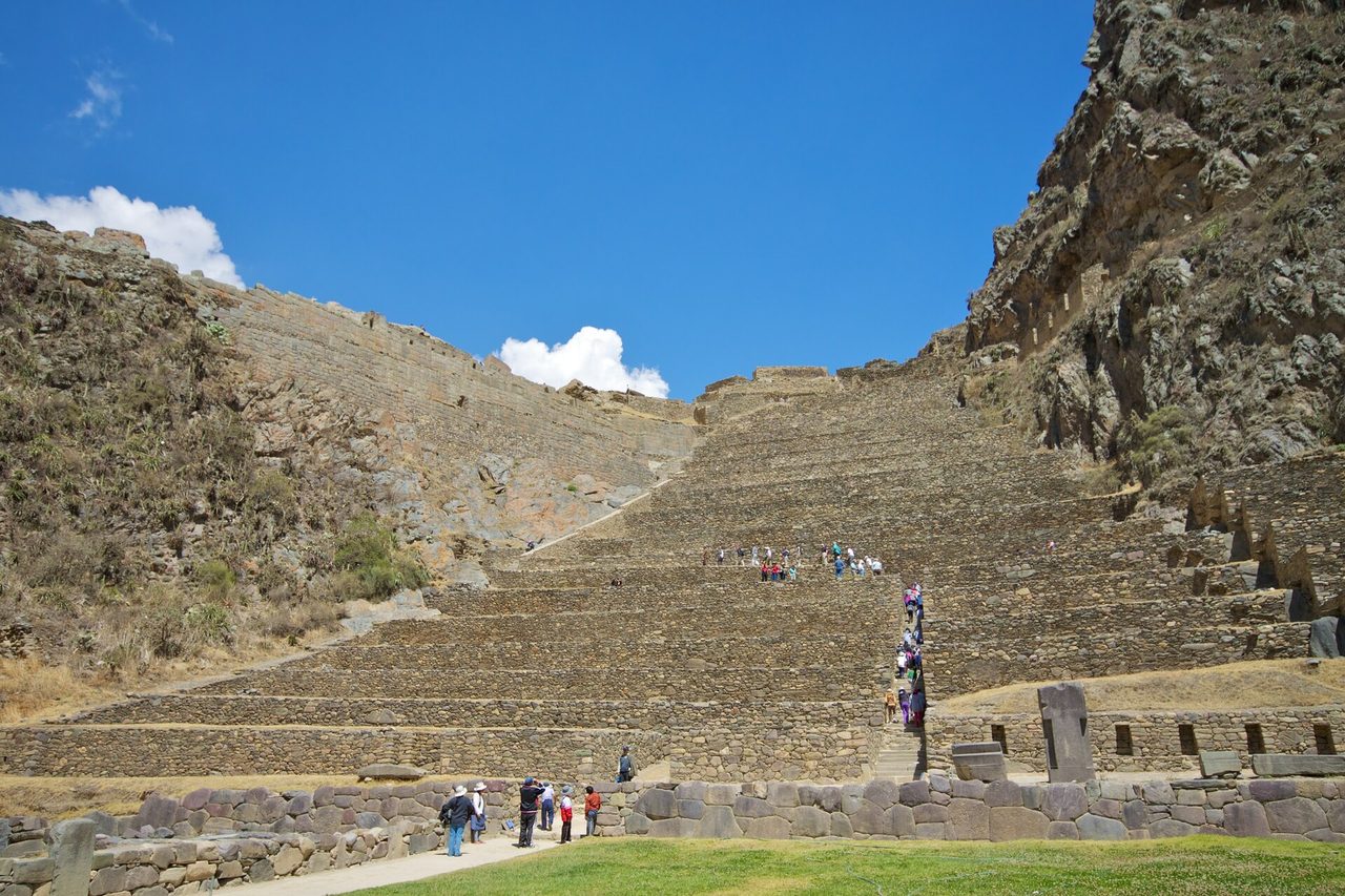 The terraced ruins of Ollantaytambo in the Sacred Valley
