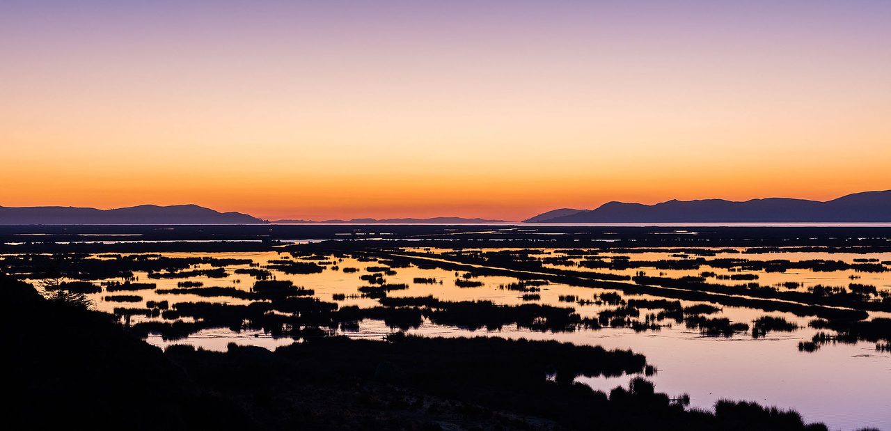 Lake Titicaca, at its sunniest in the dry season