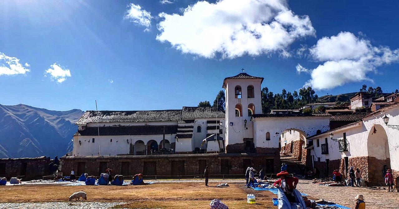 The Andean town of Chinchero in the Sacred Valley