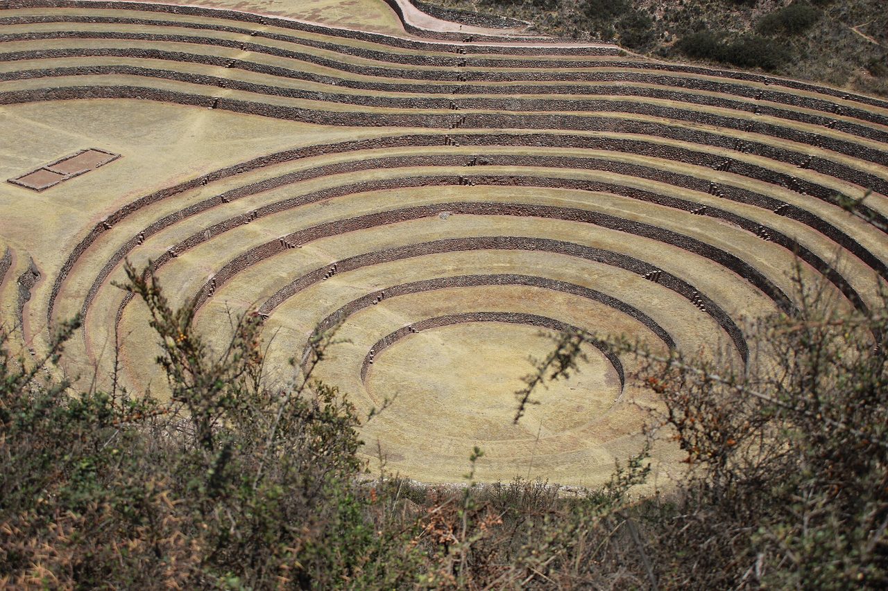 The concentric agricultural terraces of Moray