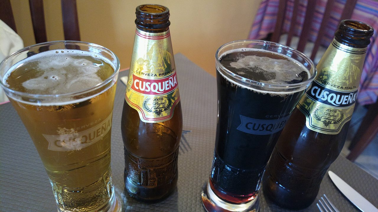 Cusquena, the local beer poured in most Cusco bars